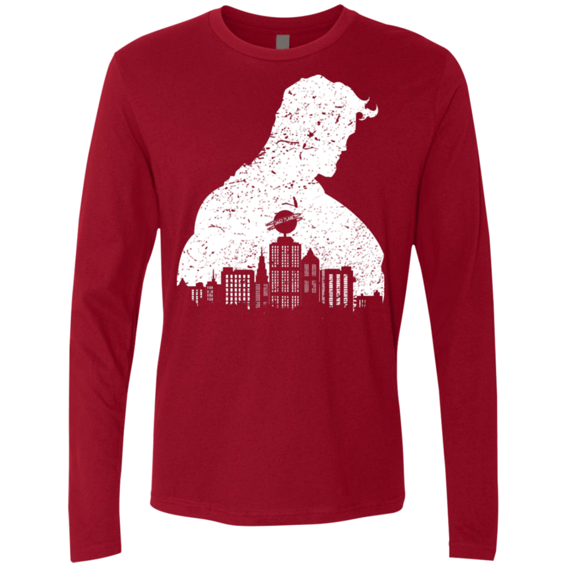 T-Shirts Cardinal / Small Metropolis Shadow Men's Premium Long Sleeve