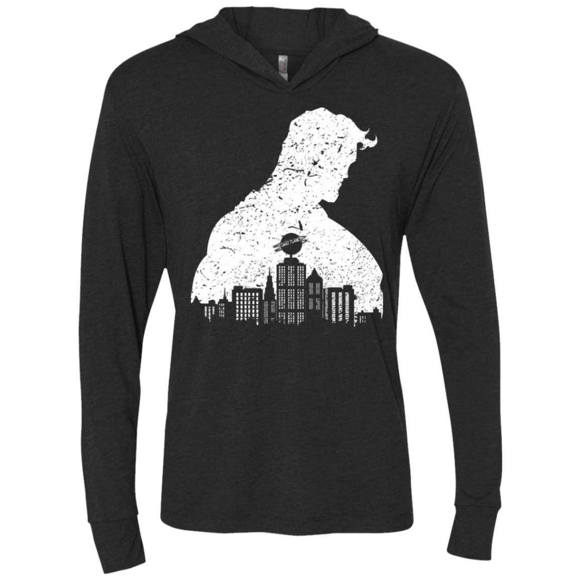 T-Shirts Vintage Black / X-Small Metropolis Shadow Triblend Long Sleeve Hoodie Tee