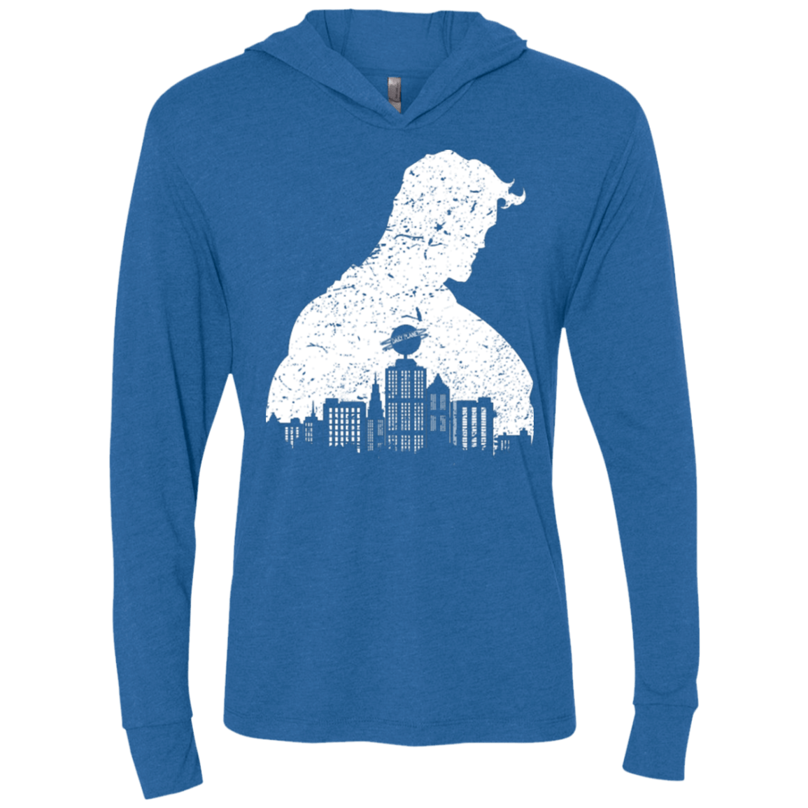 T-Shirts Vintage Royal / X-Small Metropolis Shadow Triblend Long Sleeve Hoodie Tee