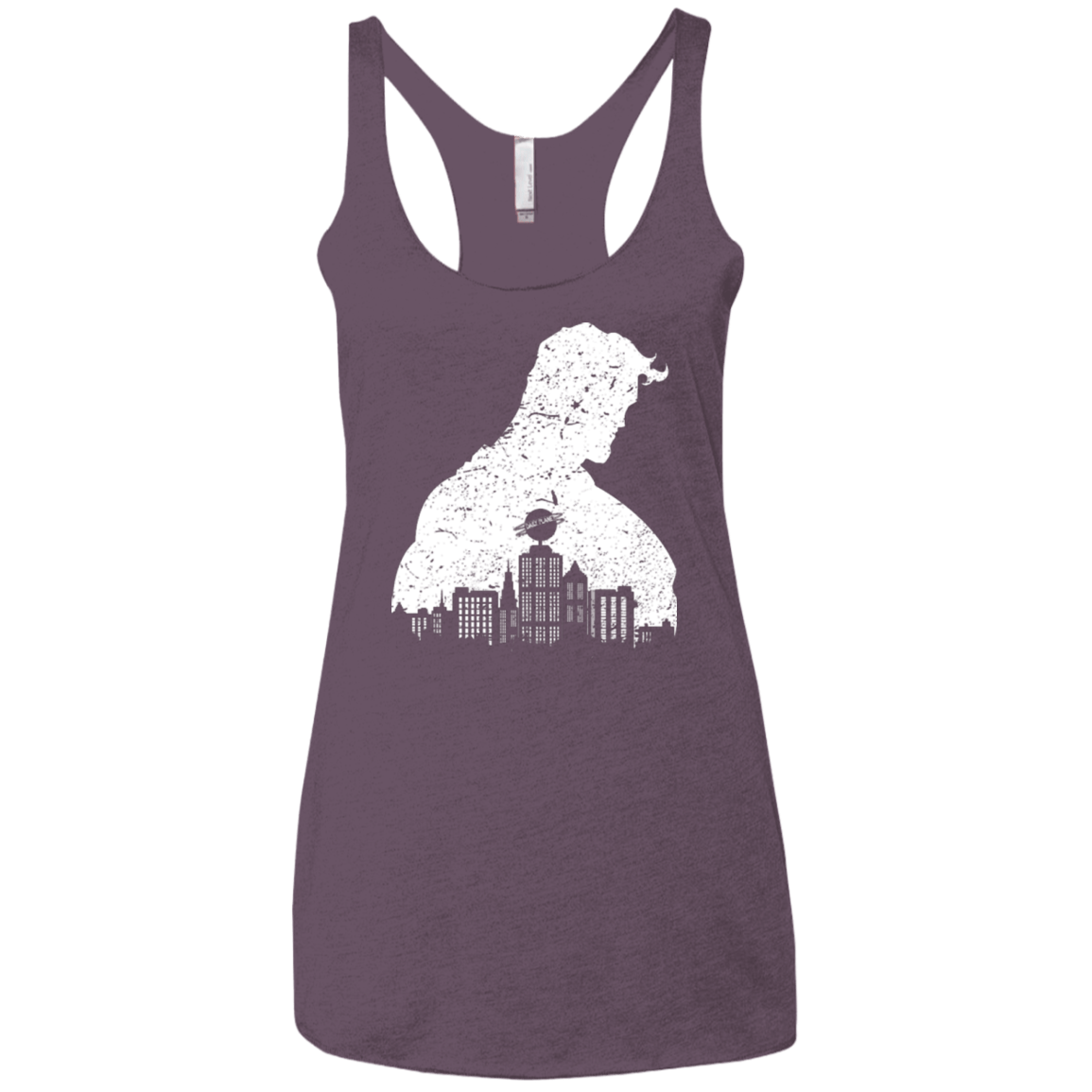 T-Shirts Vintage Purple / X-Small Metropolis Shadow Women's Triblend Racerback Tank