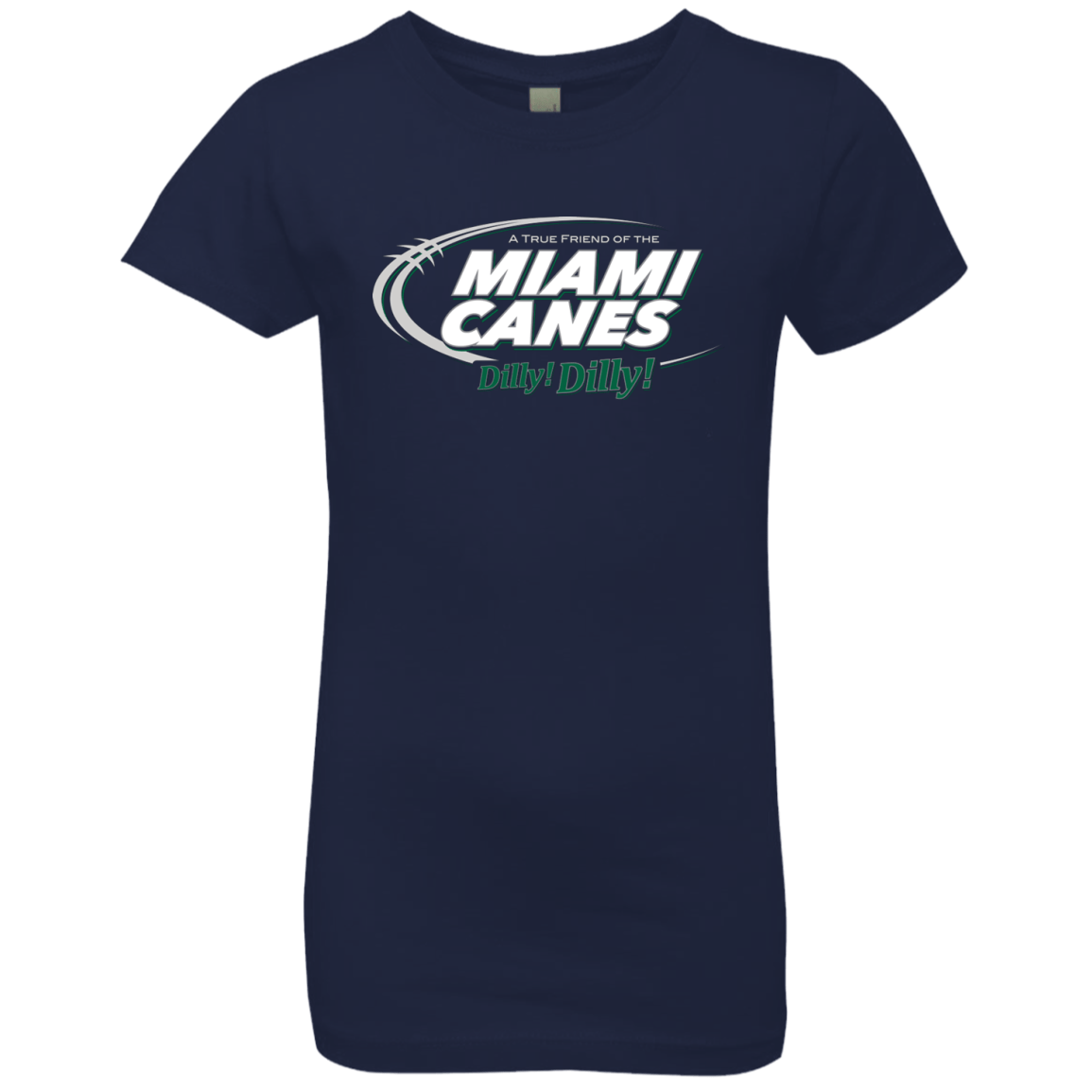 T-Shirts Midnight Navy / YXS Miami Dilly Dilly Girls Premium T-Shirt