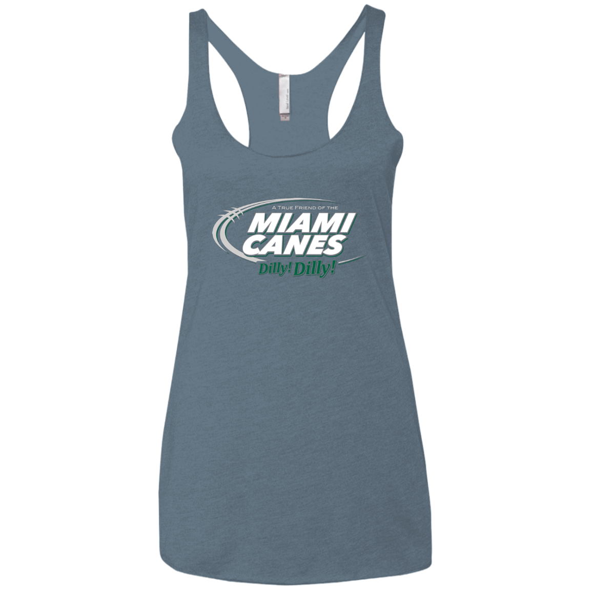 T-Shirts Indigo / X-Small Miami Dilly Dilly Women's Triblend Racerback Tank