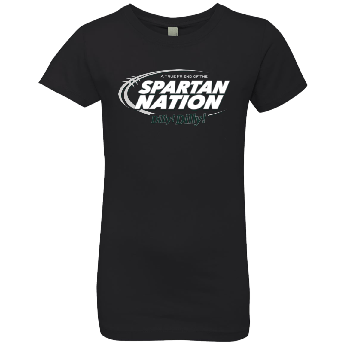 T-Shirts Black / YXS Michigan State Dilly Dilly Girls Premium T-Shirt