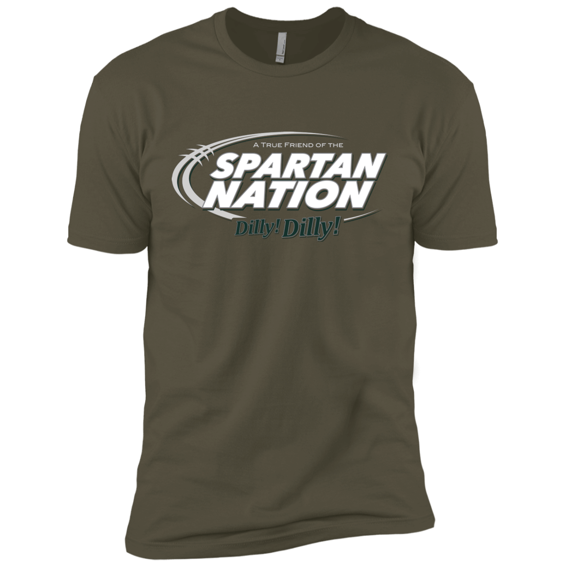 T-Shirts Military Green / X-Small Michigan State Dilly Dilly Men's Premium T-Shirt