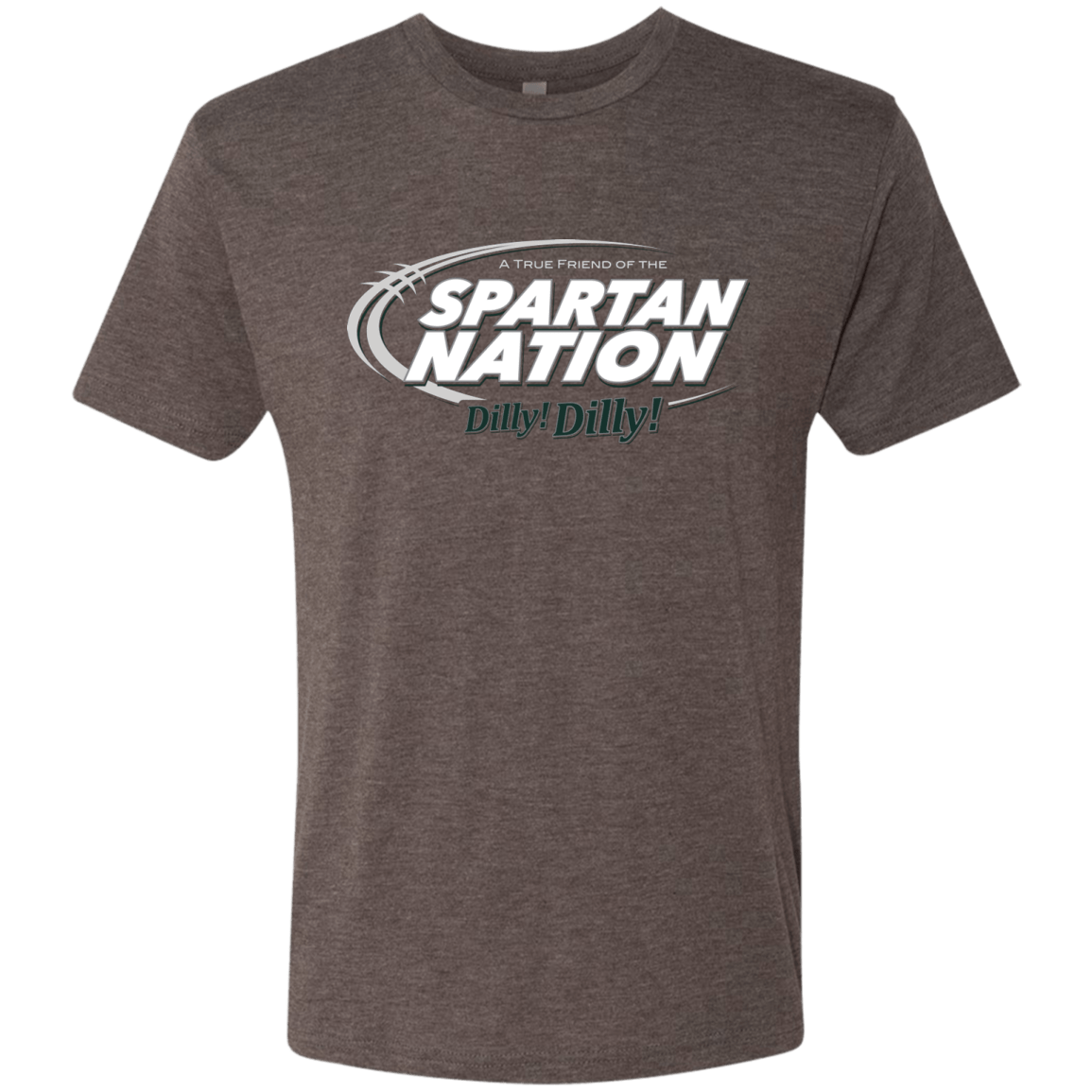 T-Shirts Macchiato / Small Michigan State Dilly Dilly Men's Triblend T-Shirt