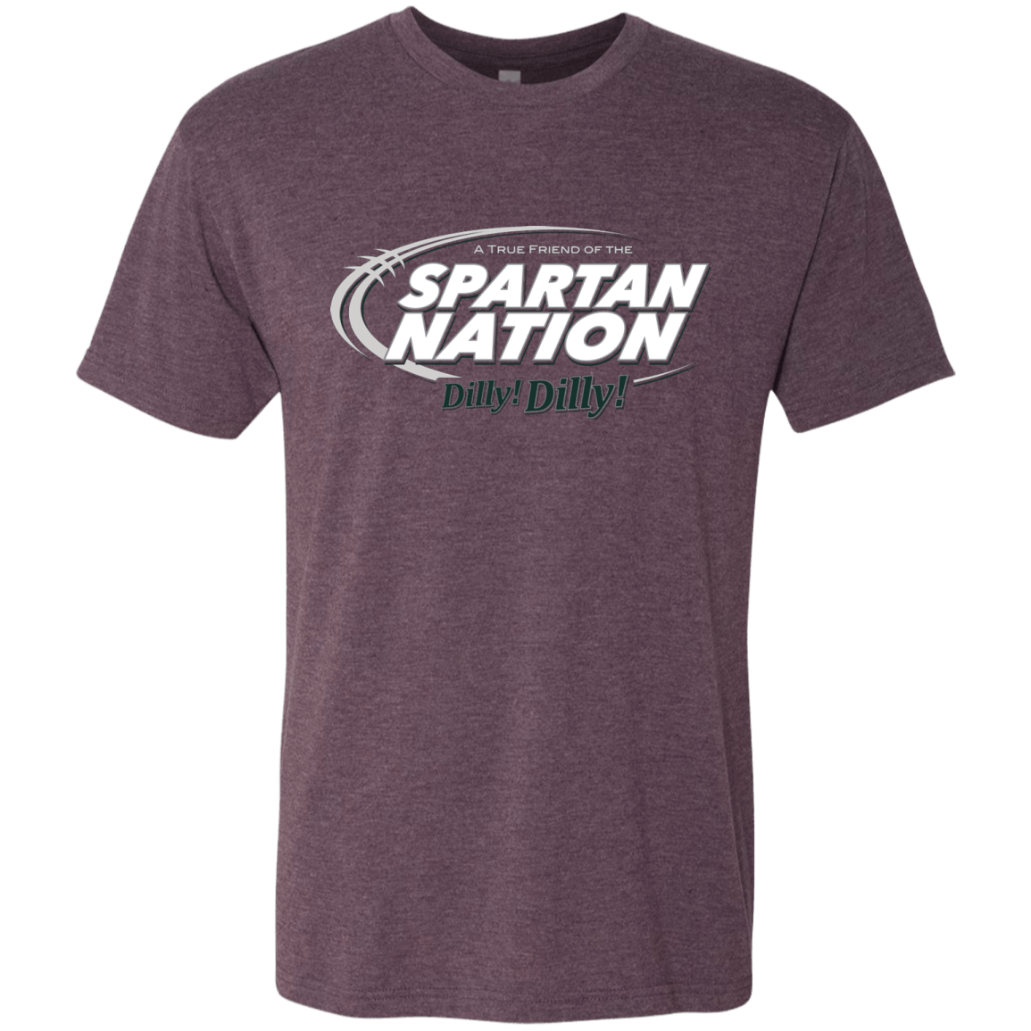 T-Shirts Vintage Purple / Small Michigan State Dilly Dilly Men's Triblend T-Shirt