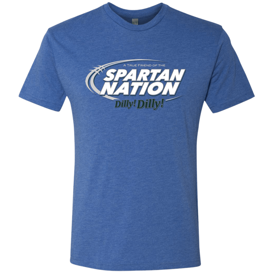 T-Shirts Vintage Royal / Small Michigan State Dilly Dilly Men's Triblend T-Shirt