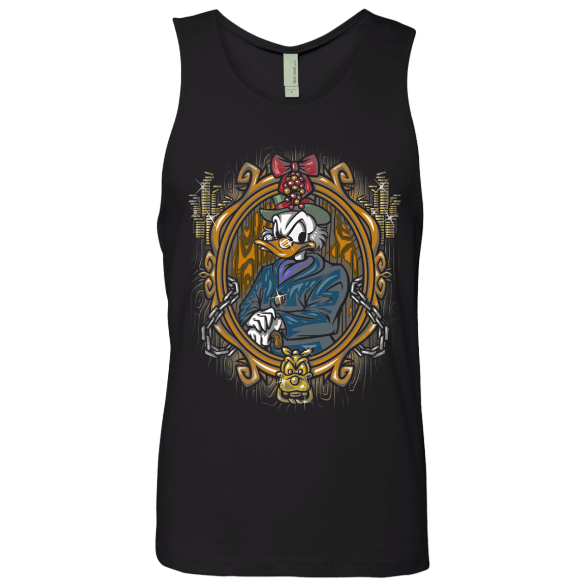 T-Shirts Black / Small Mickeys Christmas Carol Scrooge Men's Premium Tank Top