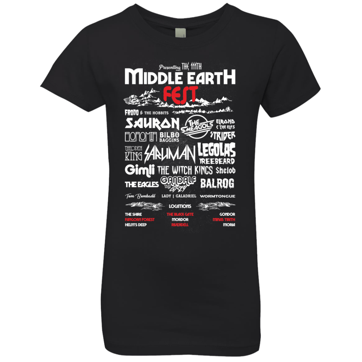 Middle Earth Fest Girls Premium T-Shirt
