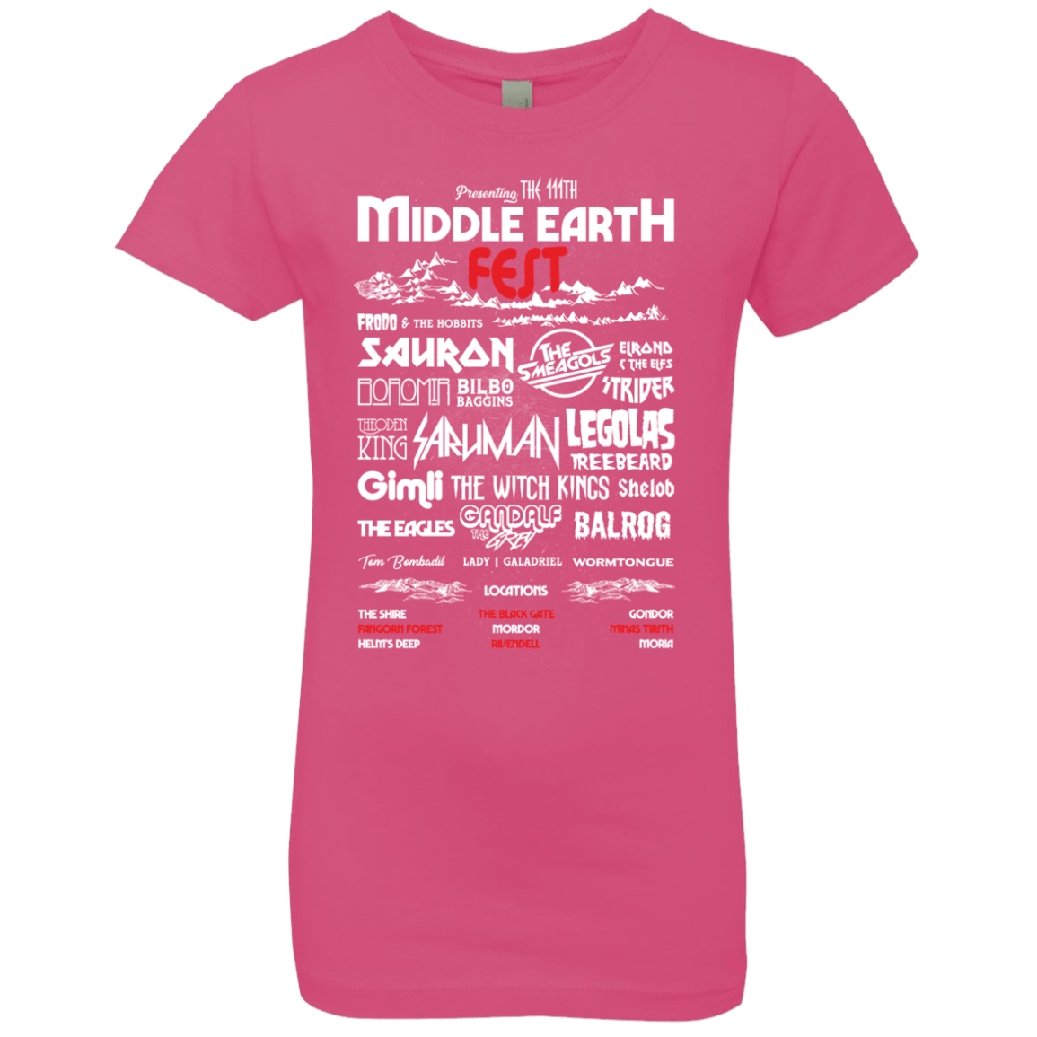 Middle Earth Fest Girls Premium T-Shirt