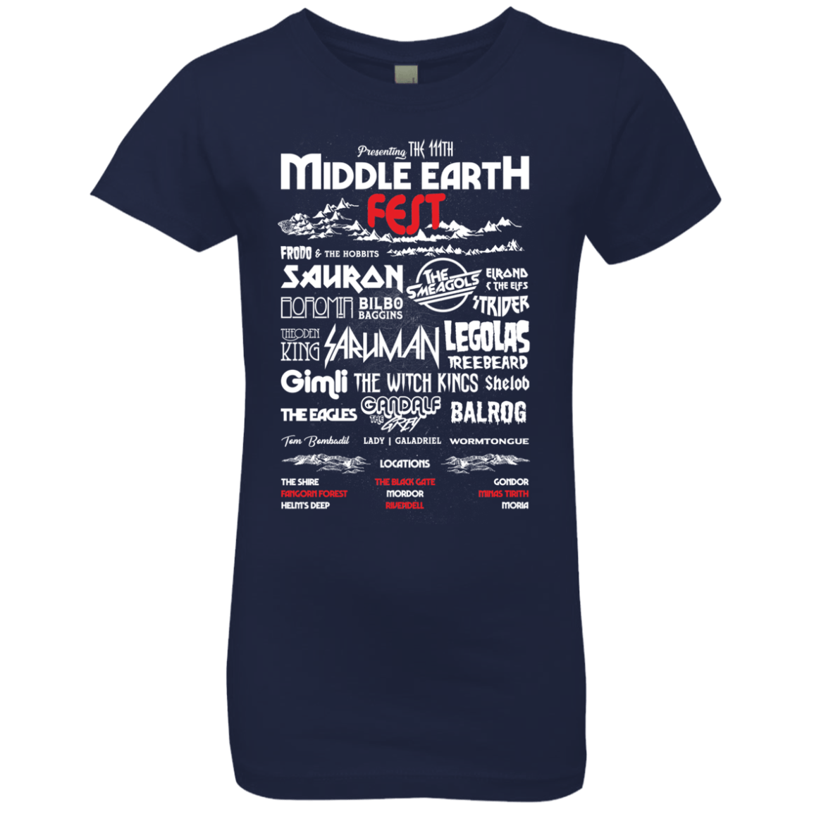 Middle Earth Fest Girls Premium T-Shirt