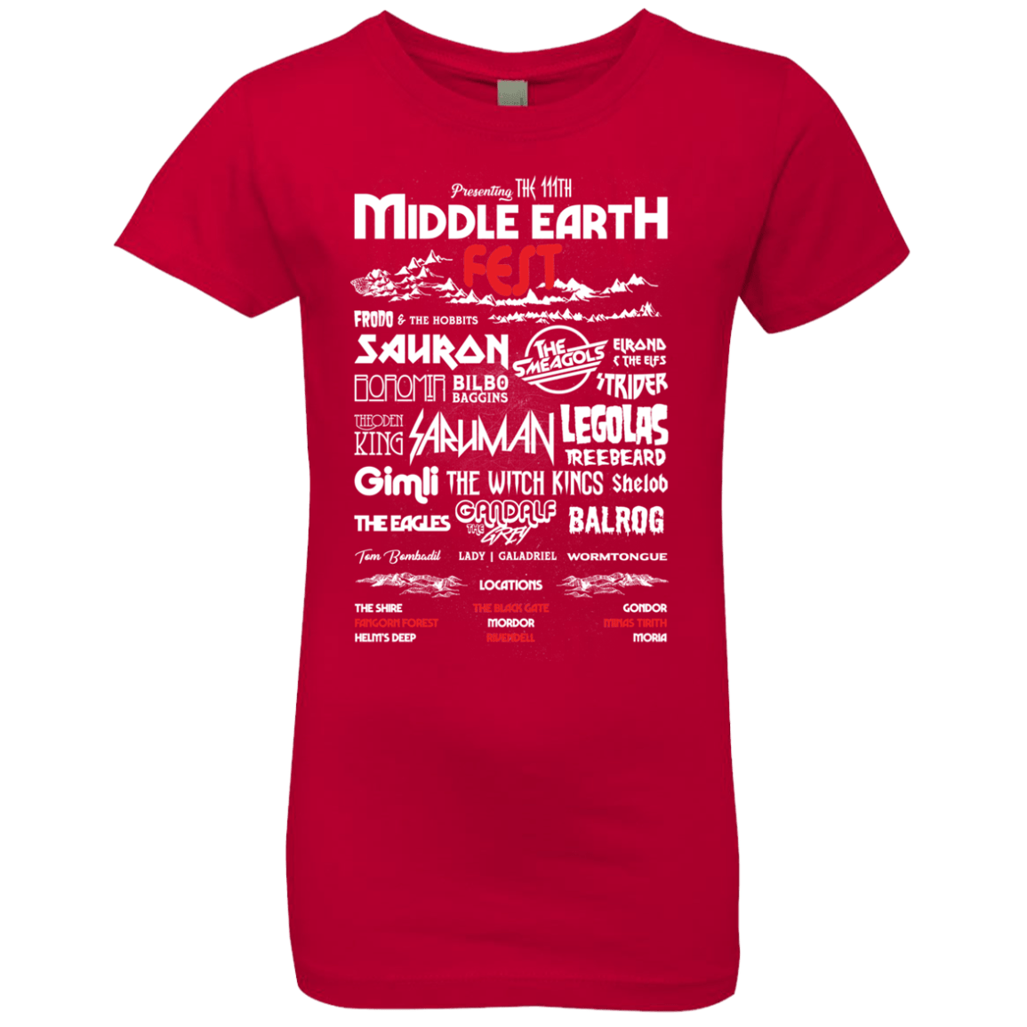 Middle Earth Fest Girls Premium T-Shirt