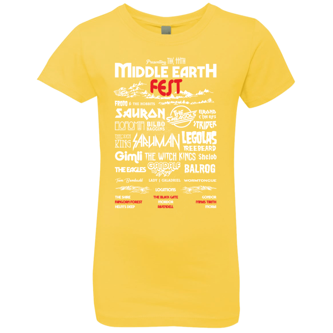 Middle Earth Fest Girls Premium T-Shirt