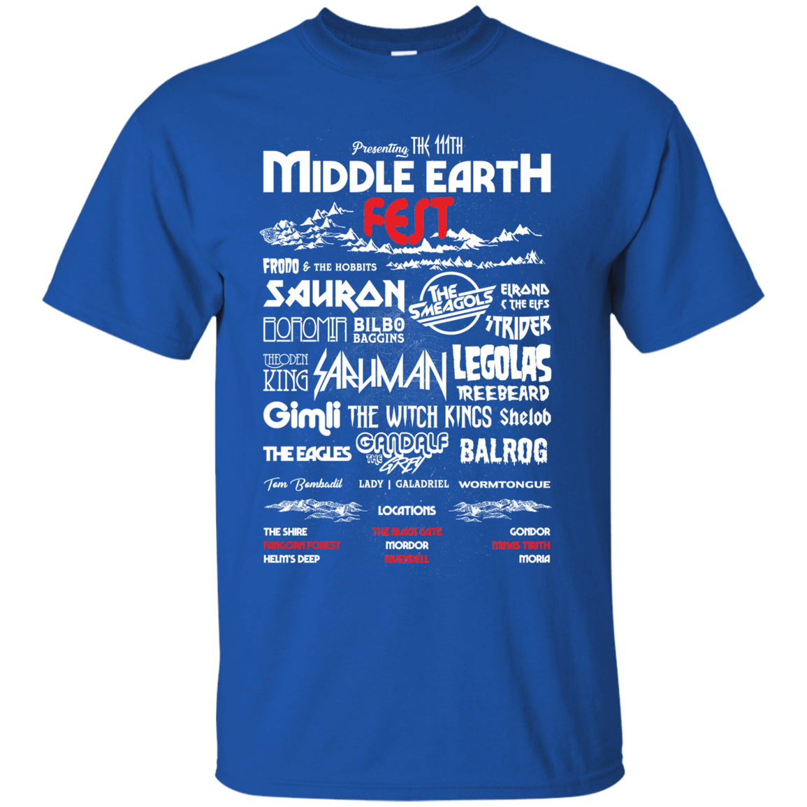 T-Shirts Royal / S Middle Earth Fest T-Shirt