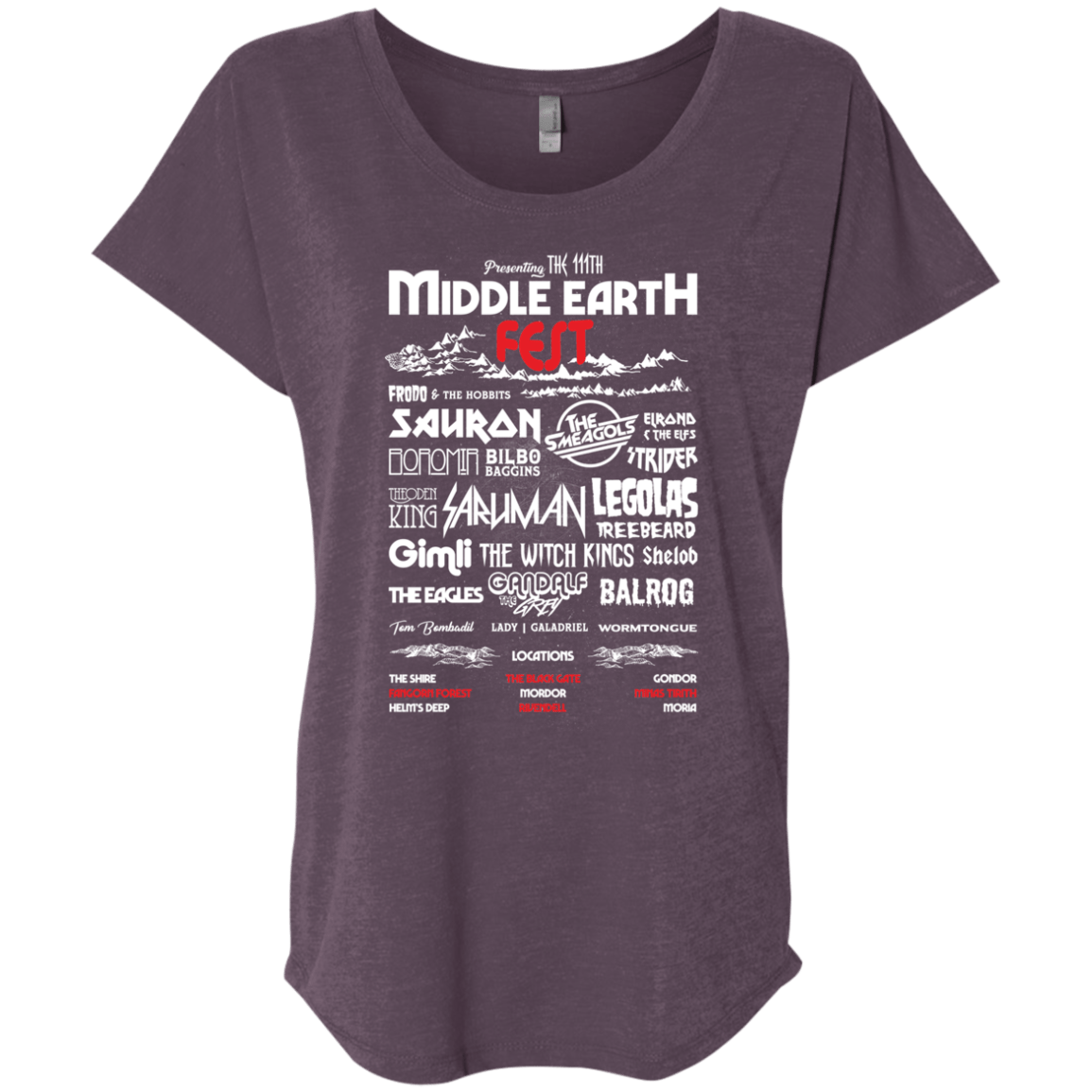 Middle Earth Fest Triblend Dolman Sleeve