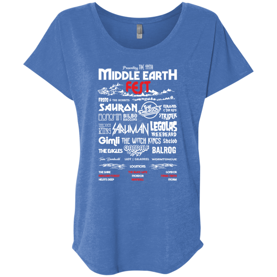 Middle Earth Fest Triblend Dolman Sleeve