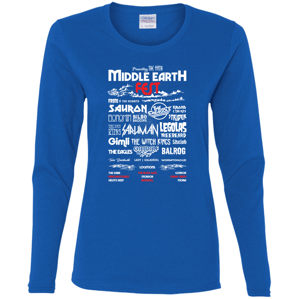 T-Shirts Royal / S Middle Earth Fest Women's Long Sleeve T-Shirt