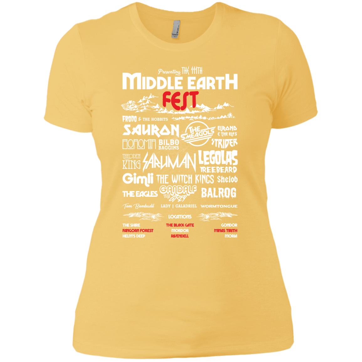 T-Shirts Banana Cream/ / X-Small Middle Earth Fest Women's Premium T-Shirt