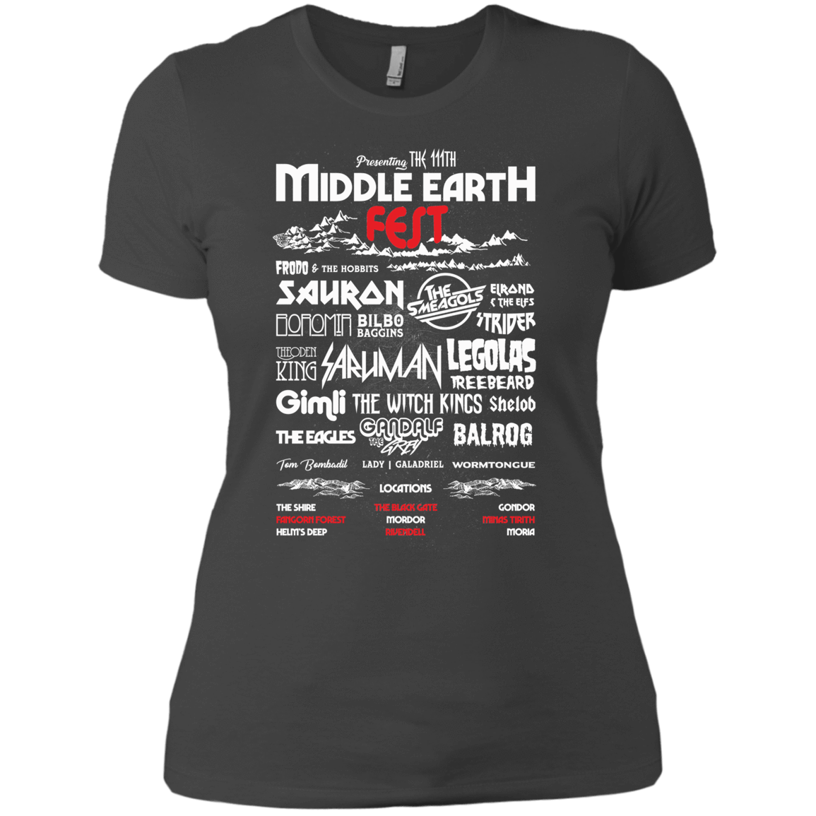 T-Shirts Heavy Metal / X-Small Middle Earth Fest Women's Premium T-Shirt