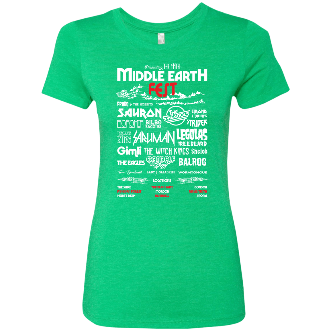 T-Shirts Envy / S Middle Earth Fest Women's Triblend T-Shirt