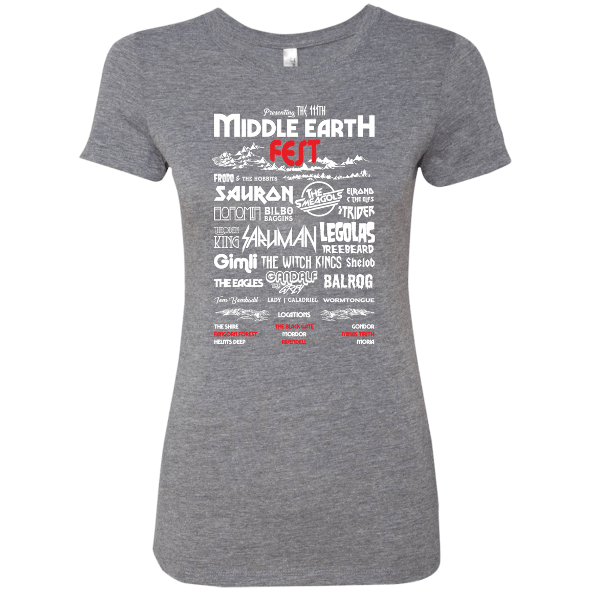 T-Shirts Premium Heather / S Middle Earth Fest Women's Triblend T-Shirt