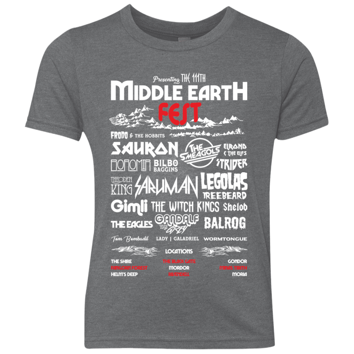 Middle Earth Fest Youth Triblend T-Shirt