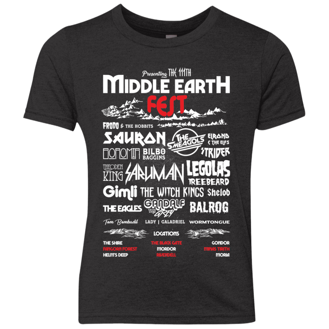 Middle Earth Fest Youth Triblend T-Shirt