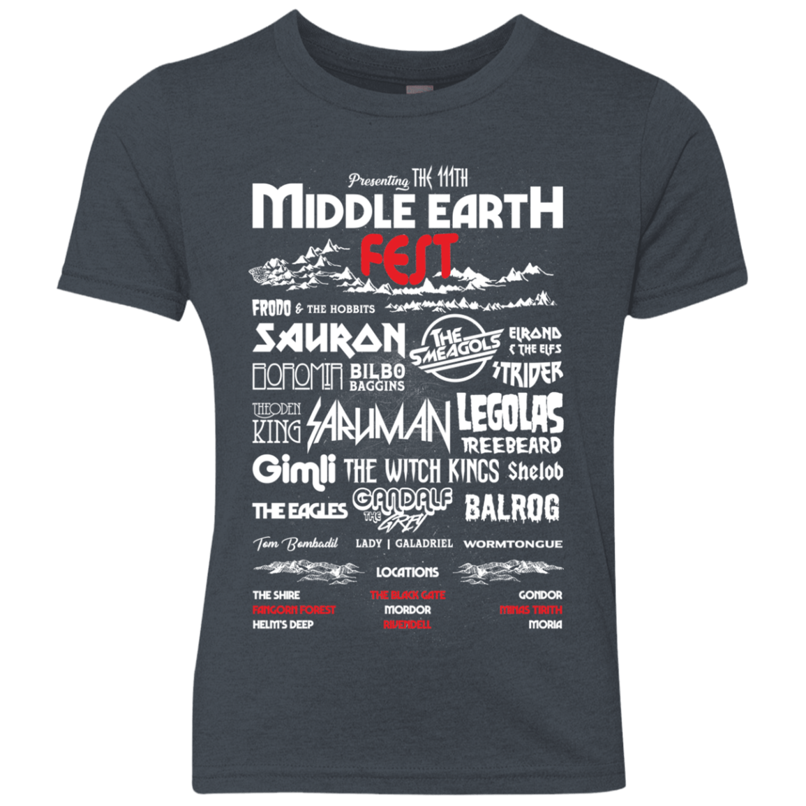 Middle Earth Fest Youth Triblend T-Shirt