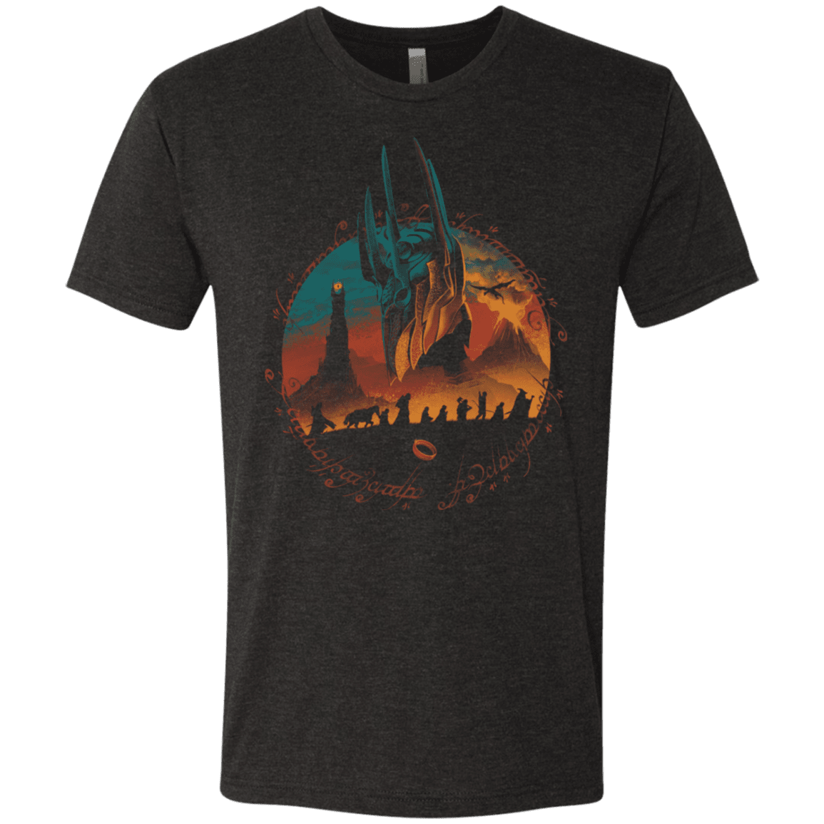 T-Shirts Vintage Black / S Middle Earth Quest Men's Triblend T-Shirt