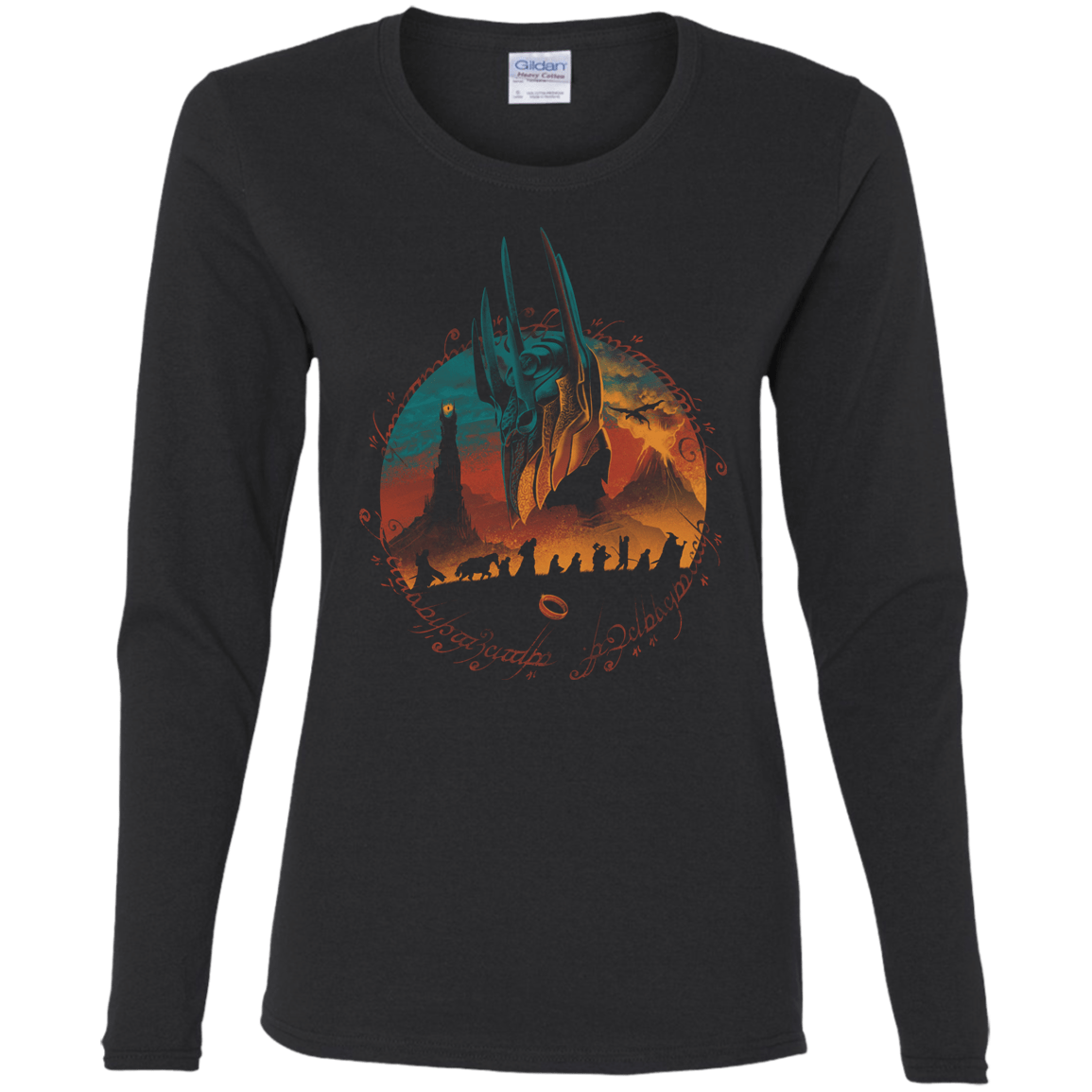 T-Shirts Black / S Middle Earth Quest Women's Long Sleeve T-Shirt