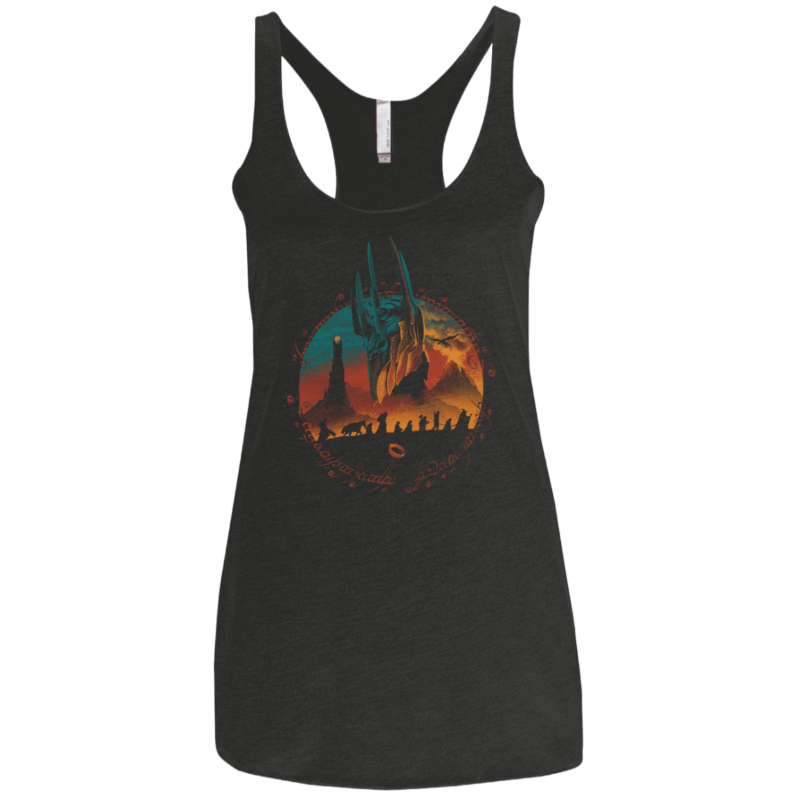 T-Shirts Vintage Black / X-Small Middle Earth Quest Women's Triblend Racerback Tank
