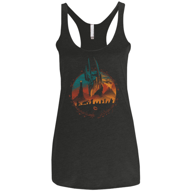 T-Shirts Vintage Black / X-Small Middle Earth Quest Women's Triblend Racerback Tank