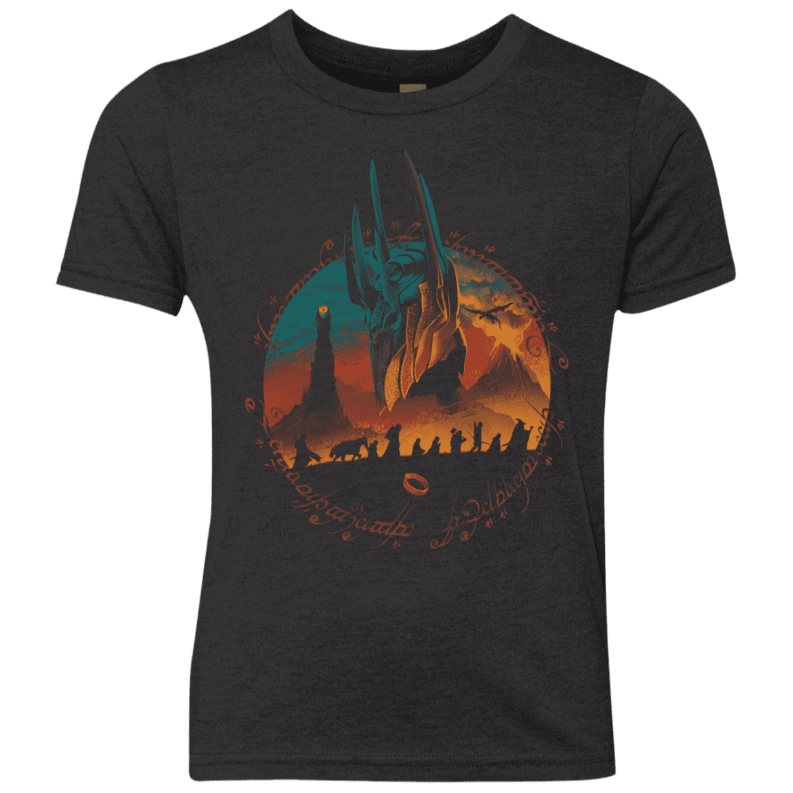 T-Shirts Vintage Black / YXS Middle Earth Quest Youth Triblend T-Shirt