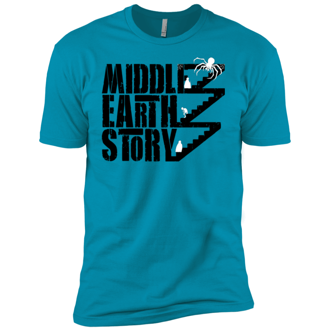 T-Shirts Turquoise / YXS Middle Earth Story Boys Premium T-Shirt