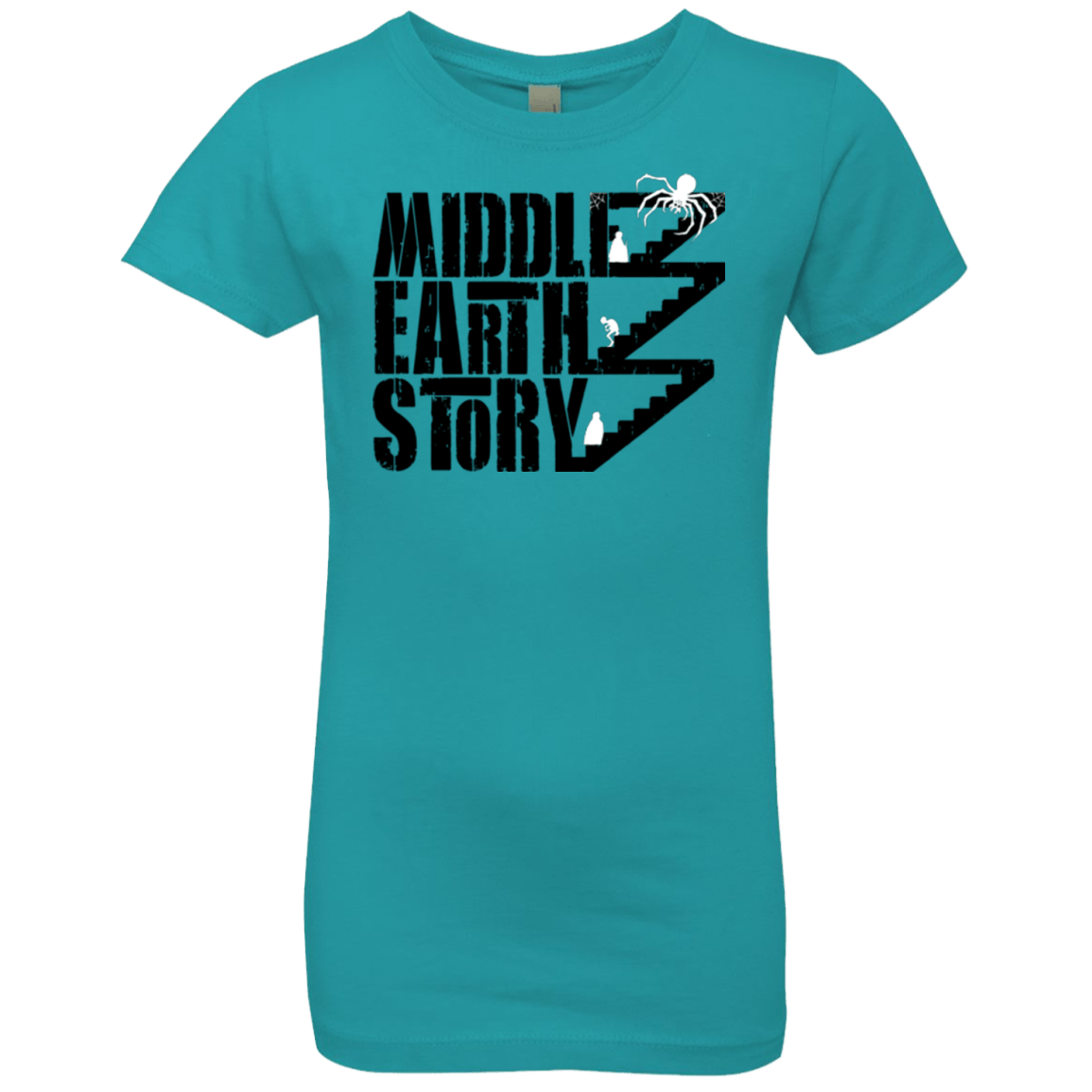 T-Shirts Tahiti Blue / YXS Middle Earth Story Girls Premium T-Shirt