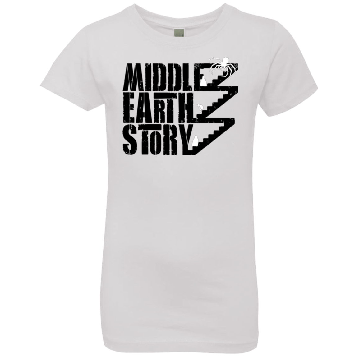 T-Shirts White / YXS Middle Earth Story Girls Premium T-Shirt