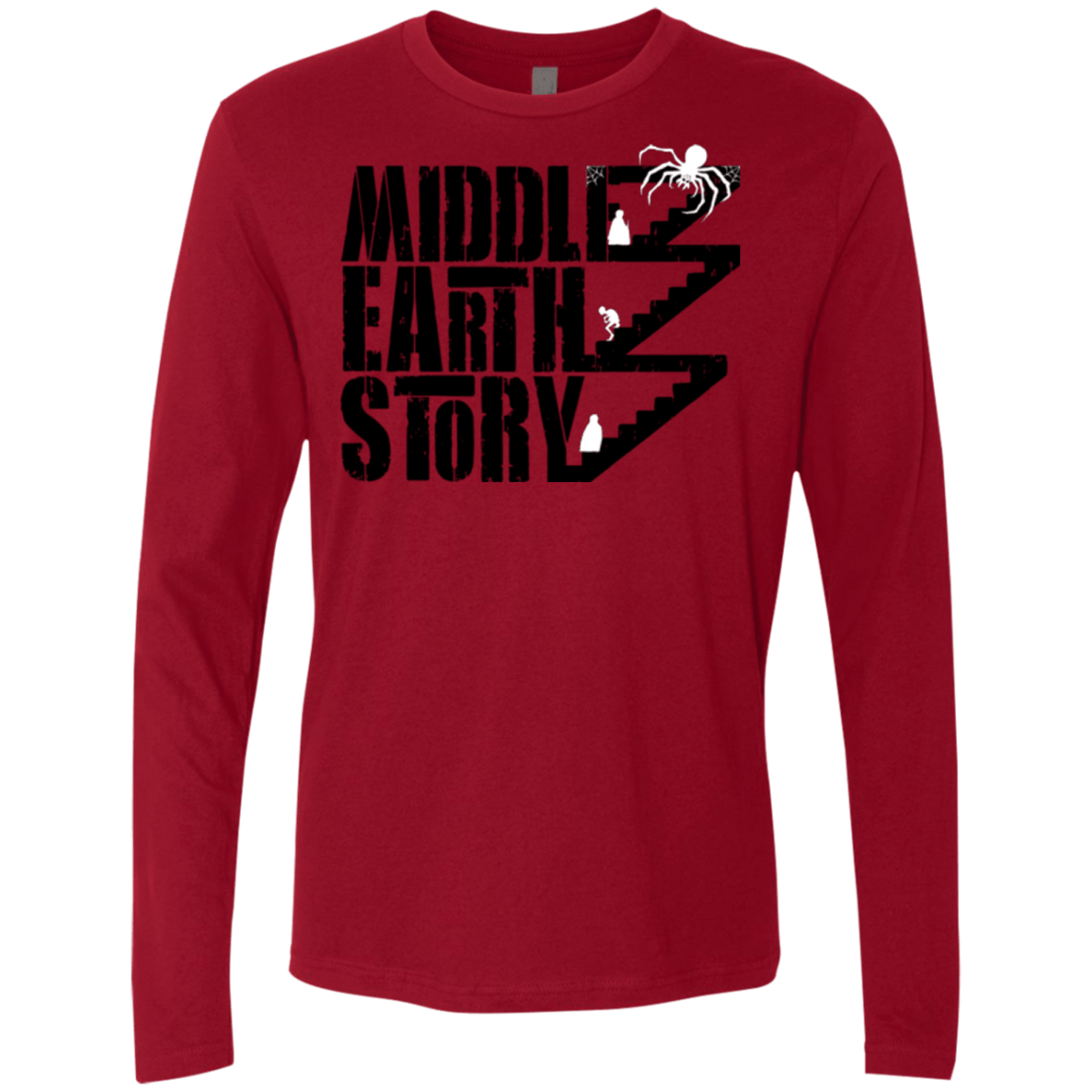 T-Shirts Cardinal / Small Middle Earth Story Men's Premium Long Sleeve