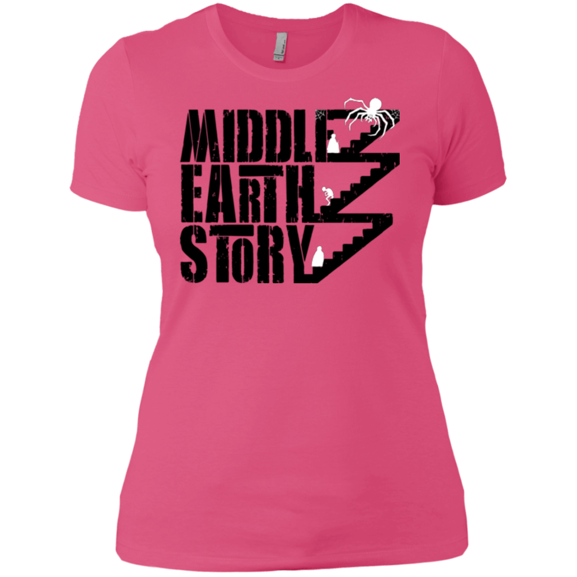 T-Shirts Hot Pink / X-Small Middle Earth Story Women's Premium T-Shirt
