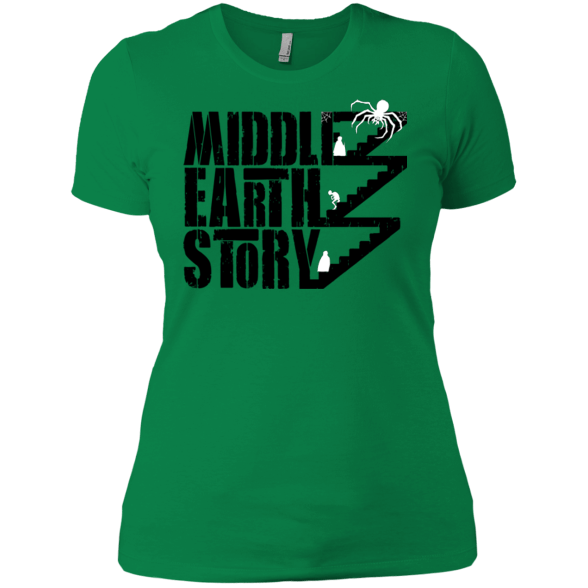 T-Shirts Kelly Green / X-Small Middle Earth Story Women's Premium T-Shirt