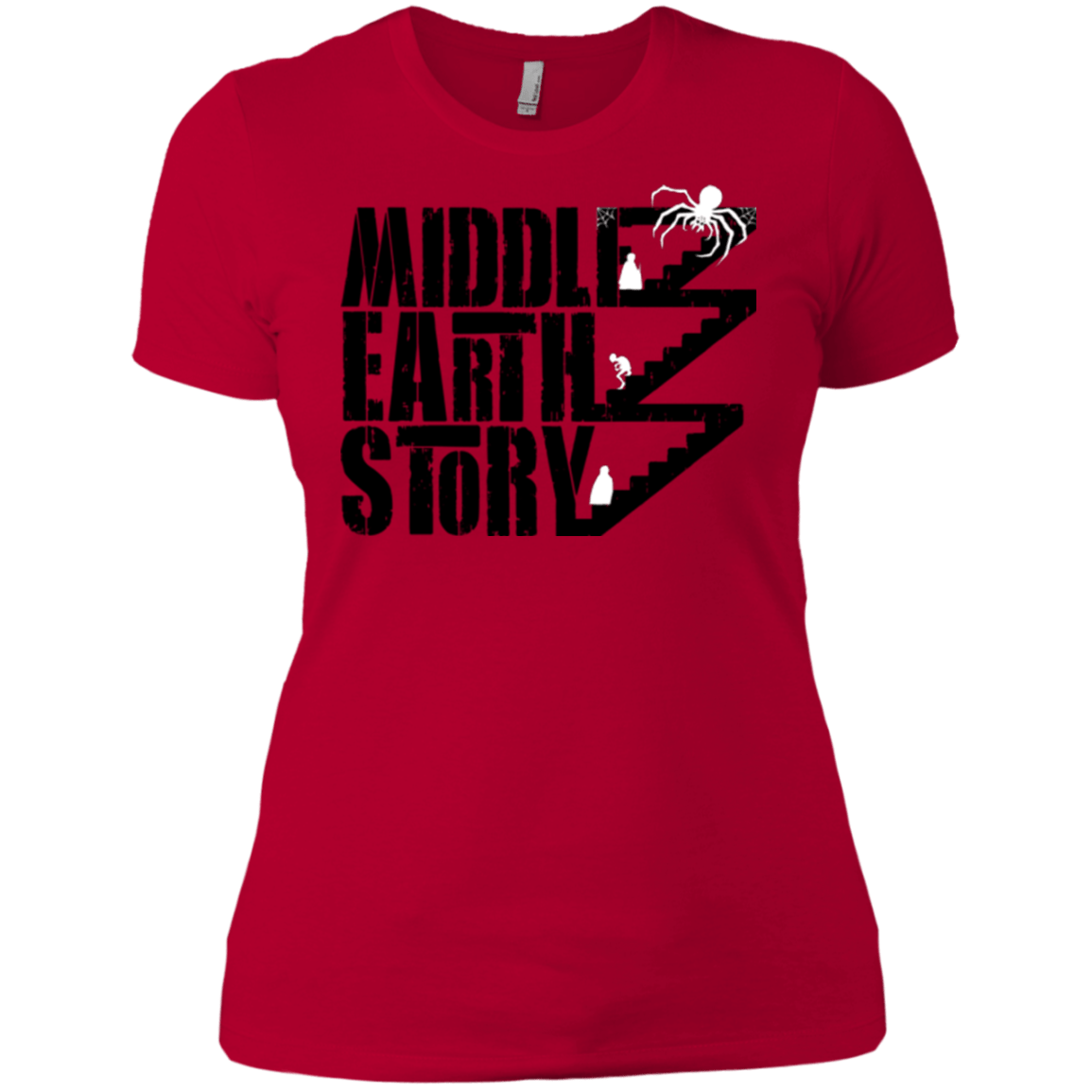 T-Shirts Red / X-Small Middle Earth Story Women's Premium T-Shirt