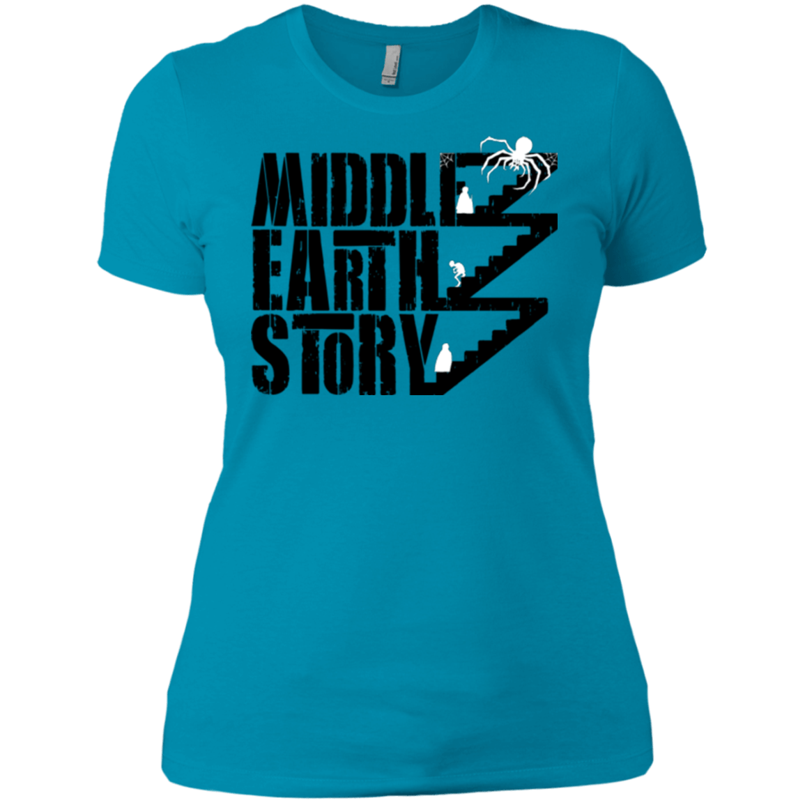 T-Shirts Turquoise / X-Small Middle Earth Story Women's Premium T-Shirt
