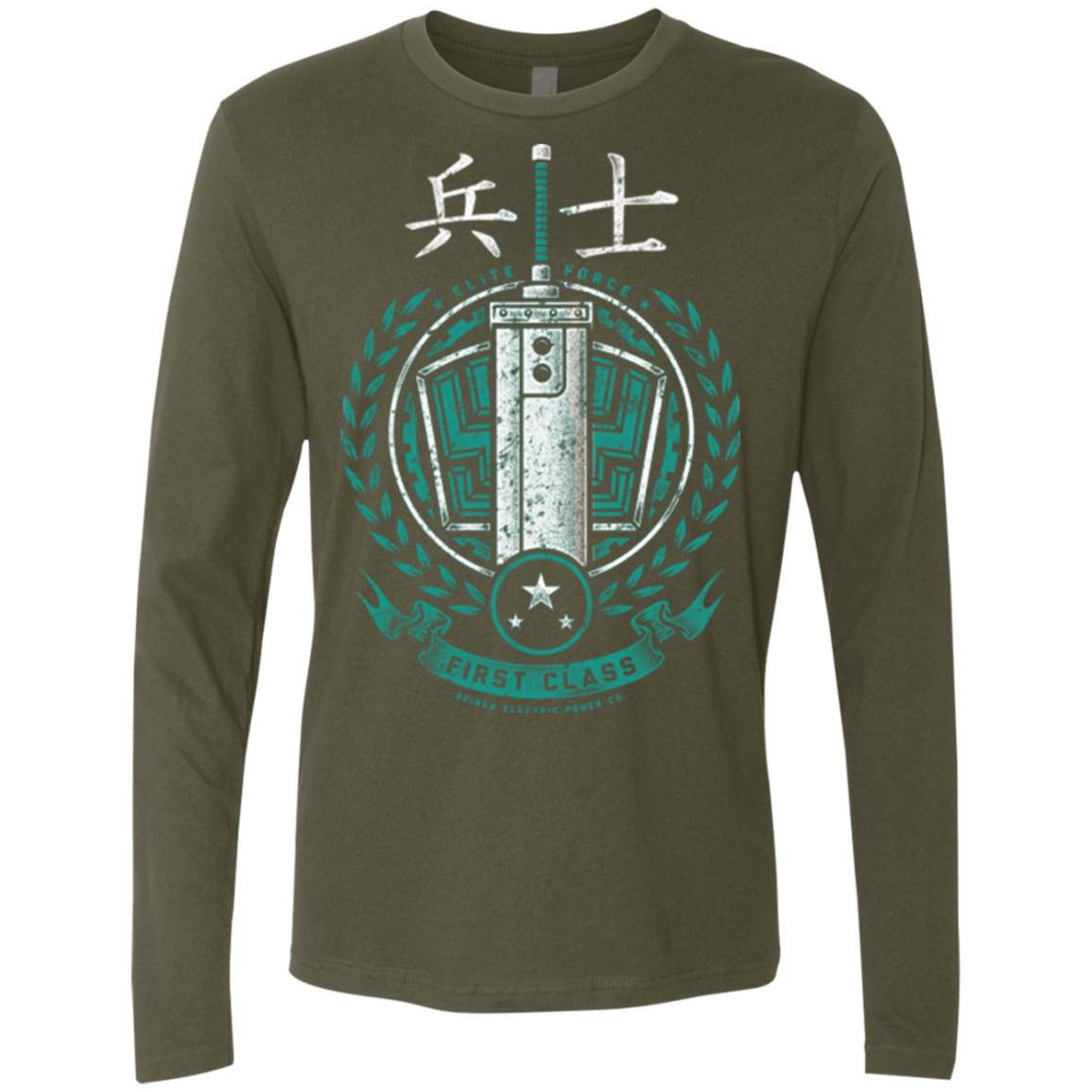 T-Shirts Military Green / Small Midgar's Finest Men's Premium Long Sleeve