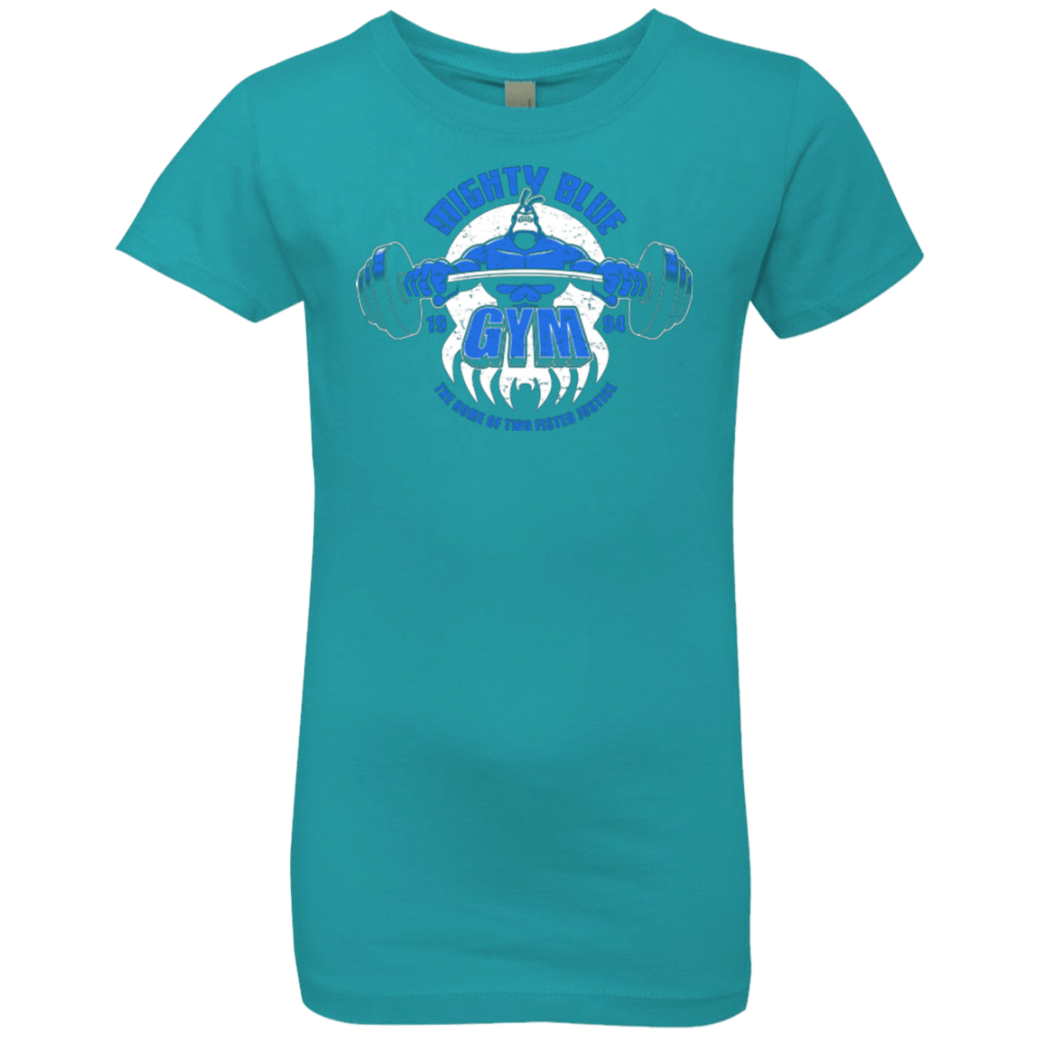 T-Shirts Tahiti Blue / YXS Mighty Blue Gym Girls Premium T-Shirt
