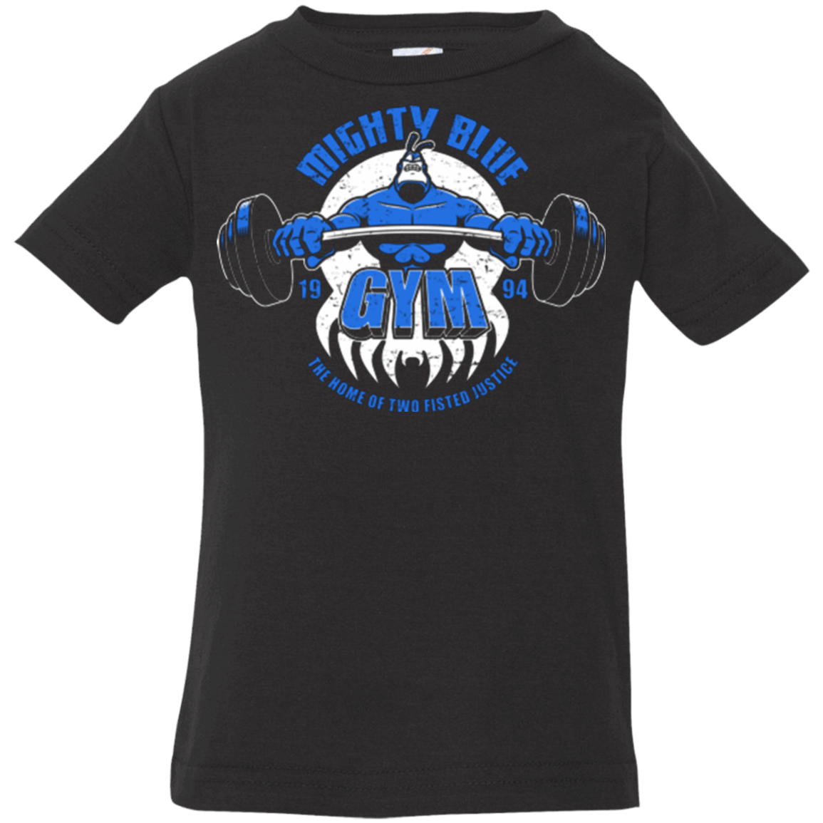 T-Shirts Black / 6 Months Mighty Blue Gym Infant Premium T-Shirt