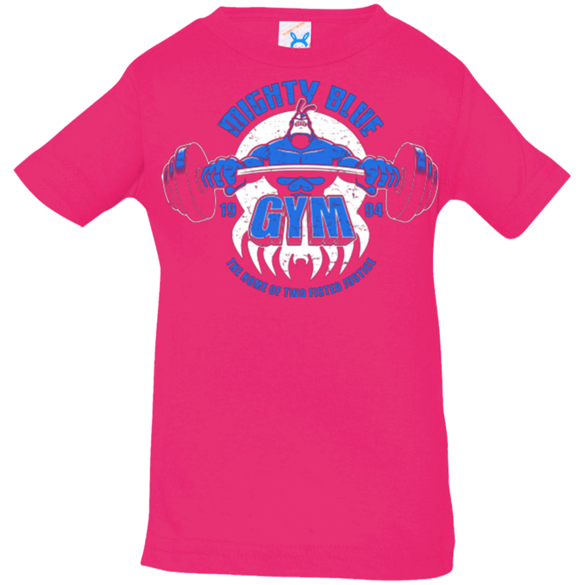 T-Shirts Hot Pink / 6 Months Mighty Blue Gym Infant Premium T-Shirt
