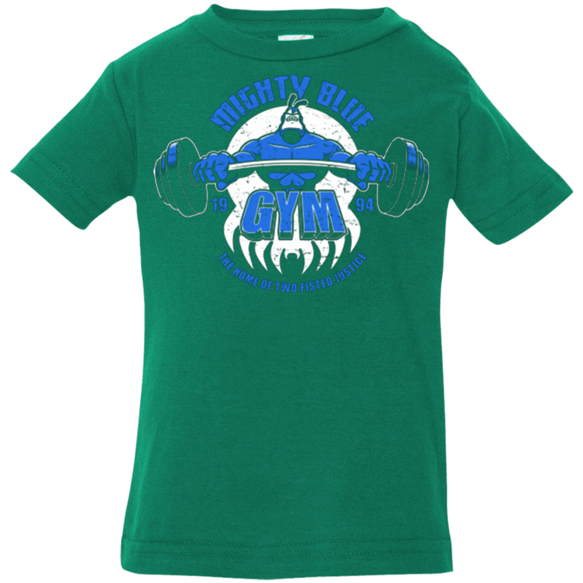 T-Shirts Kelly / 6 Months Mighty Blue Gym Infant Premium T-Shirt