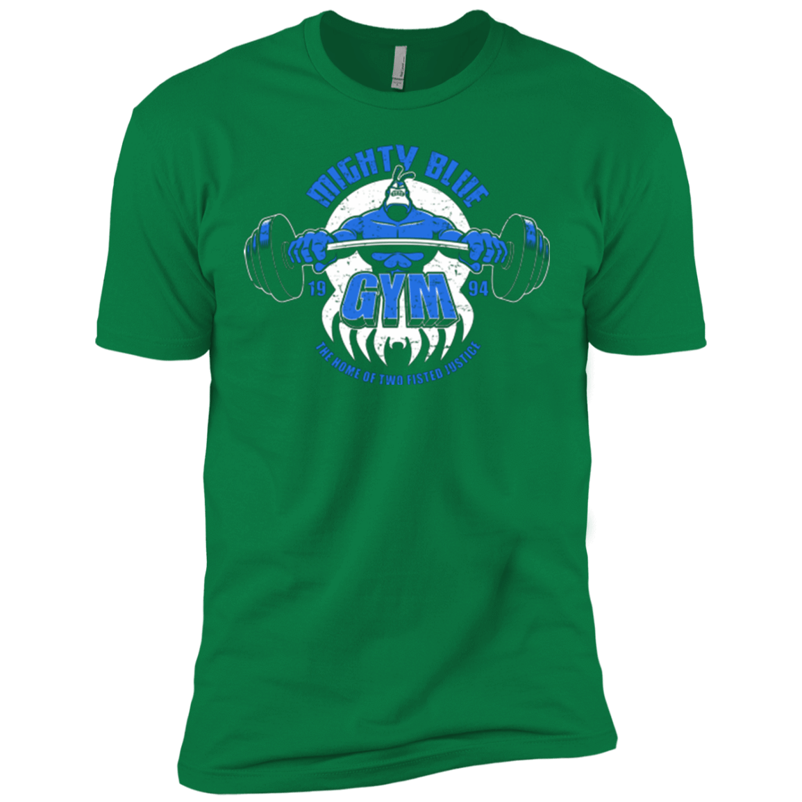 T-Shirts Kelly Green / X-Small Mighty Blue Gym Men's Premium T-Shirt