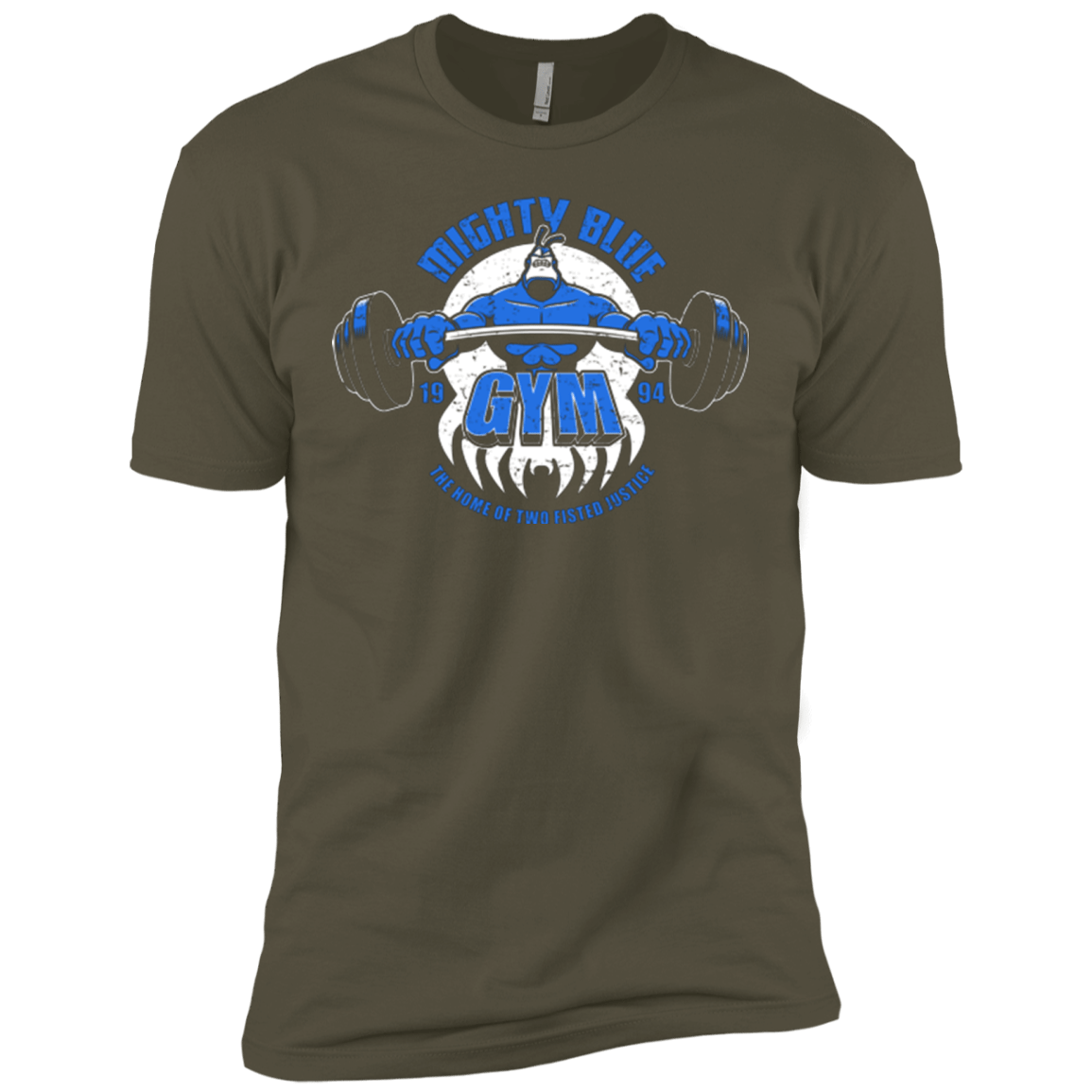 T-Shirts Military Green / X-Small Mighty Blue Gym Men's Premium T-Shirt