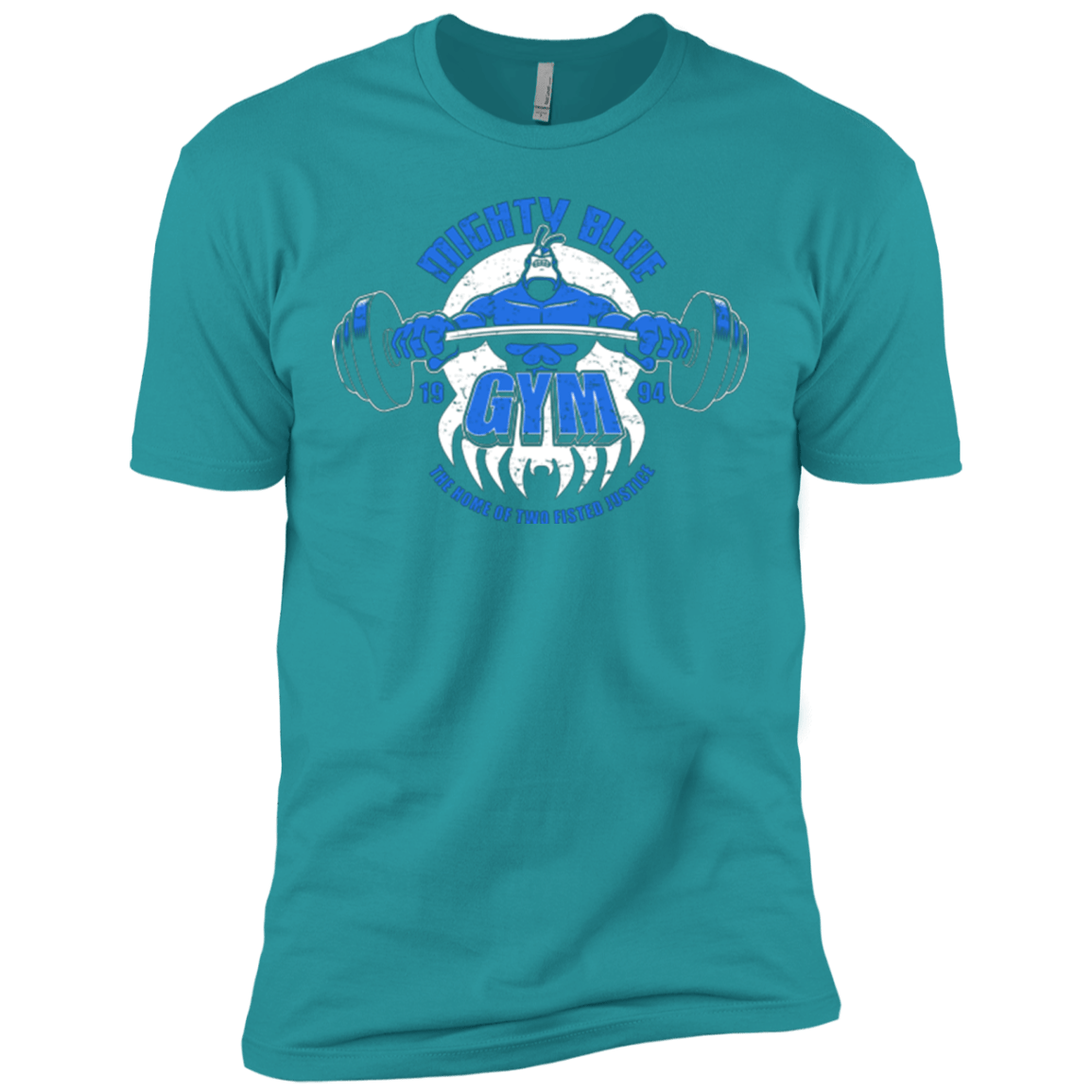 T-Shirts Tahiti Blue / X-Small Mighty Blue Gym Men's Premium T-Shirt