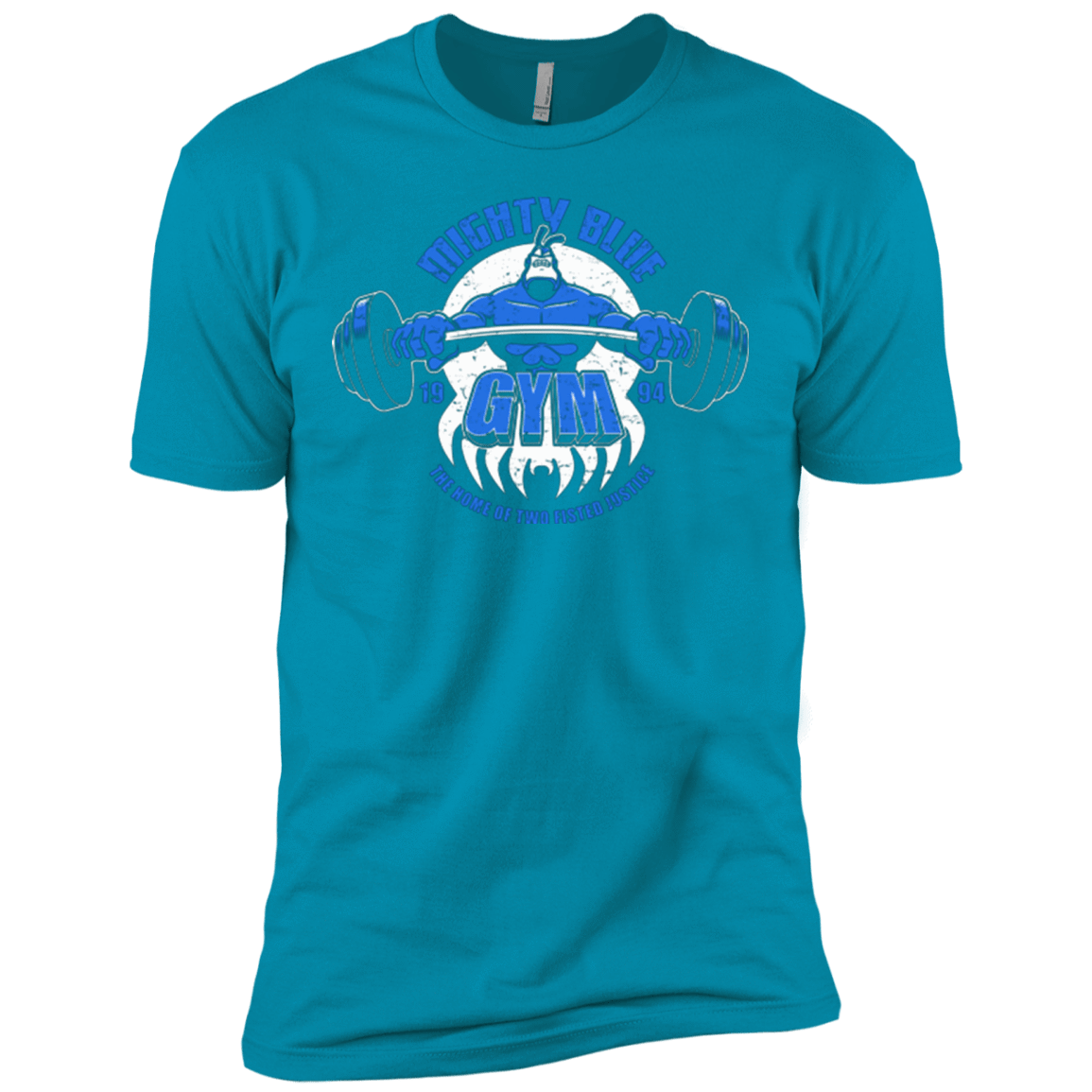 T-Shirts Turquoise / X-Small Mighty Blue Gym Men's Premium T-Shirt